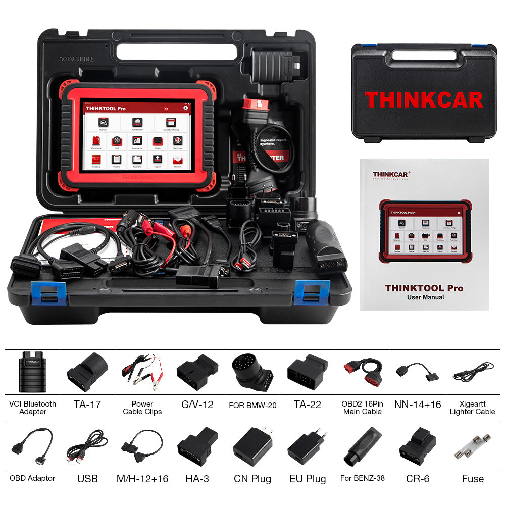 THINKCAR Thinktool Pro OBD2 CAR Diagnostic Tool All Systems 2 Years Free Update 28+ Resets Bi-Directional ECU Coding 1 THINKCAR Thinktool Pro OBD2 CAR Diagnostic Tool All Systems 2 Years Free Update 28+ Resets Bi-Directional ECU Coding - Imagem 1