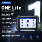 2026 TOPDON ONE Lite Bidirectional Diagnostic Scanner | CAN FD DoIP J2534 VCI, ECU Coding & 50+ Service Functions – Image 3