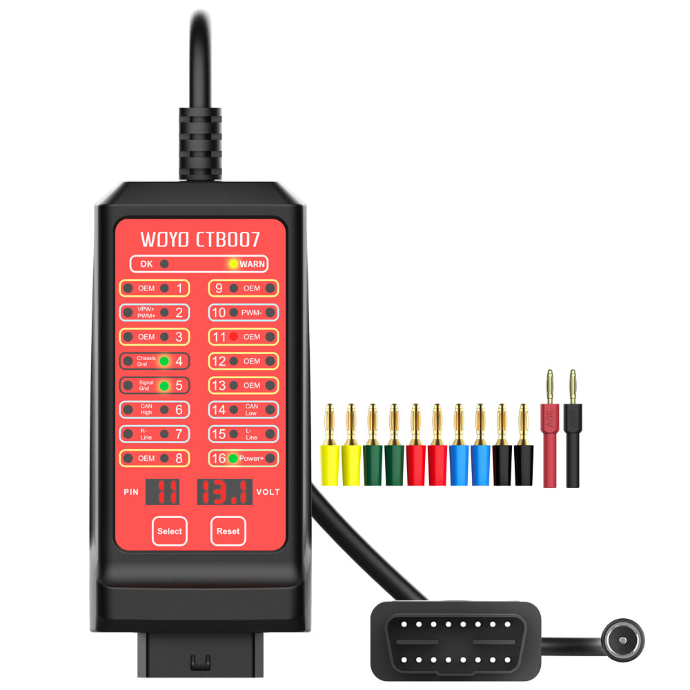 WOYO CTB007 12V24V CAN Bus Circuit Tester 16Pin Break Out Box On-Board Diagnostics Tester 1 WOYO CTB007 12V24V CAN Bus Circuit Tester 16Pin Break Out Box On-Board Diagnostics Tester - Image 1