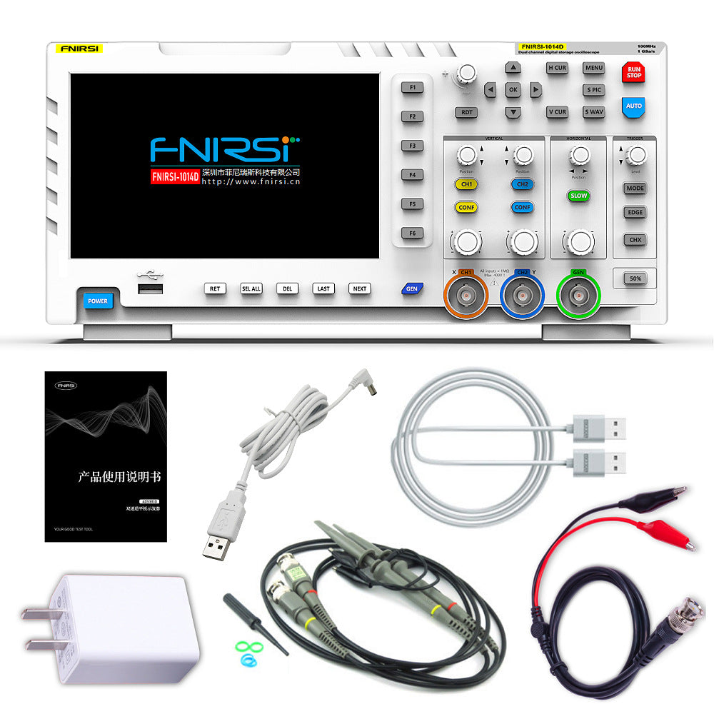 FNIRSI 1014D Oscilloscope 2 in 1 Digital Oscilloscope DDS Signal Generator 1 FNIRSI 1014D Oscilloscope 2 in 1 Digital Oscilloscope DDS Signal Generator - immagine 1