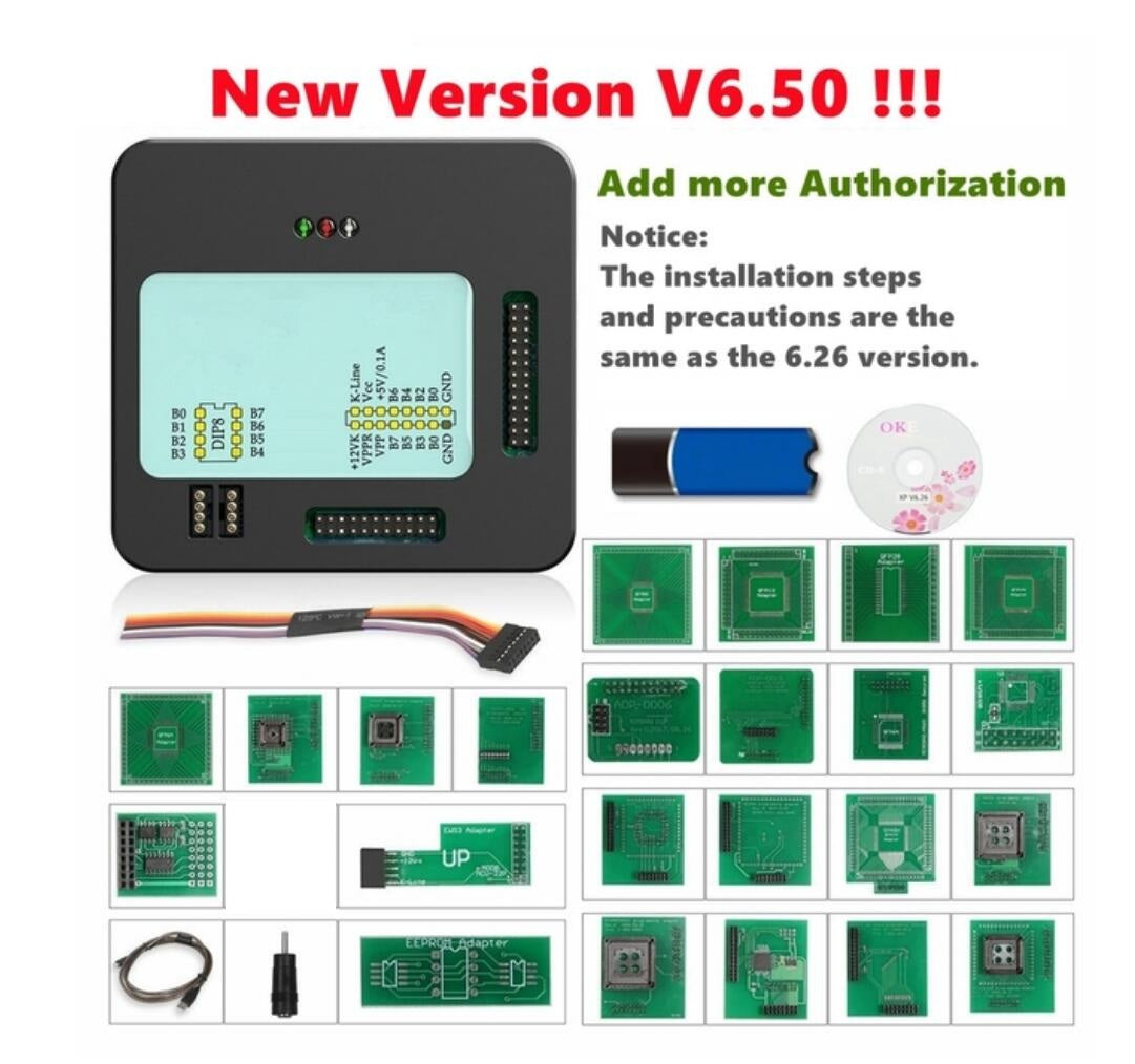 XPROG M V6.50 V6.26 A New Authorizations XPROG Metal Box XPROG-M ECU Programmer with Full Adapters 1 XPROG M V6.50 V6.26 A New Authorizations XPROG Metal Box XPROG-M ECU Programmer with Full Adapters - Image 1