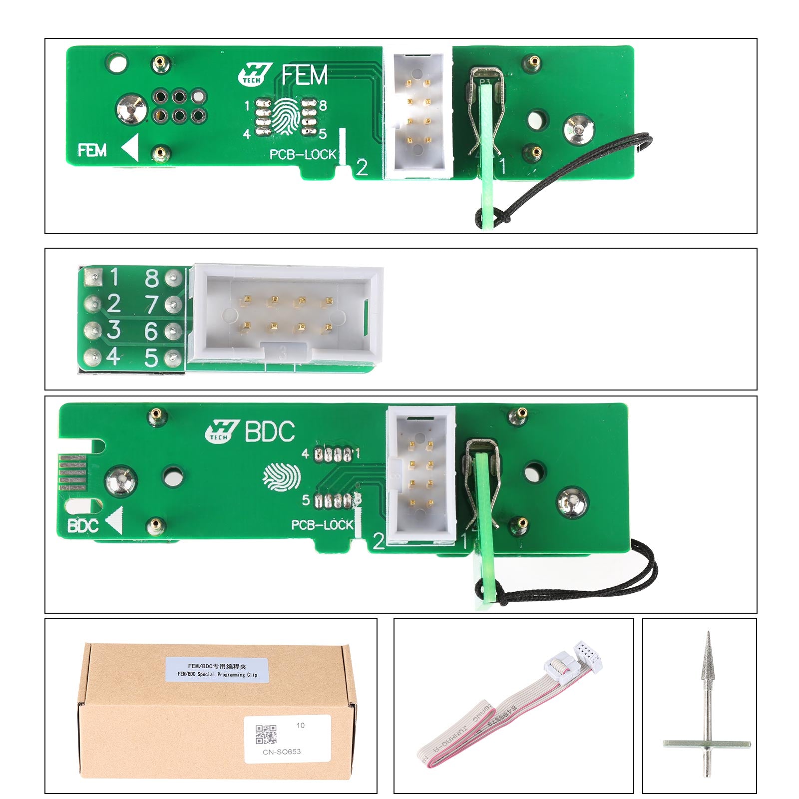 YANHUA BM-W FEM/BDC Clip Adapter for Yanhua ACDP, CGDI, VVDI, Autel, X431 1 YANHUA BM-W FEM/BDC Clip Adapter for Yanhua ACDP, CGDI, VVDI, Autel, X431 - Imagen 1