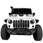 ⁦Front Road (Pack Inserts of Jeep Clip-in Hooke Wrangler Unlimited & 2007-2015 Matte JK Mesh for Grille Black 7)⁩ - الصورة ⁦7⁩