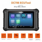 OBDSTAR DC706 Full version ECU TCM BCM ECU Tool for Car and Motorcycle Clone by OBD or BENCH - Imagem 4